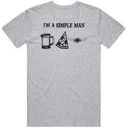 Morgan Motor Simple Man Beer Pizza Car Logo Driving Fan Mens Soft Cotton Tee T Shirt