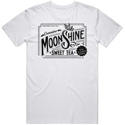 Genuine Moonshine Sweet Tea Label Drink Logo Mens Soft Cotton Tee T Shirt