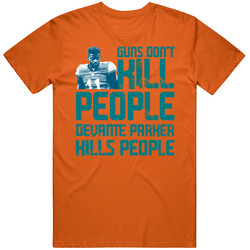 Devante Parker Guns Dont Kill Miami Football Fan Mens Soft Cotton Tee T Shirt