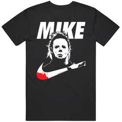 Michael Myers Mike Nike Halloween Parody Mens Soft Cotton Tee T Shirt