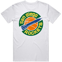 San Diego Rockets Retro Vintage California Basketball Team Sports Logo Mens Soft Cotton Tee T Shirt