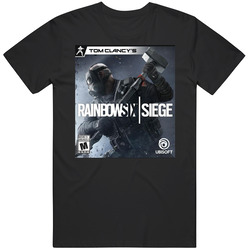 Rainbow Six Siege Video Game Cover Mens Soft Cotton Tee T Shirt