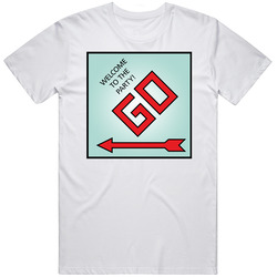 Monopoly Go Space Welcome To The Party Board Game Tile Game Lovers Mens Soft Cotton Tee T Shirt