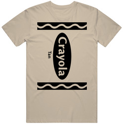 Crayola Tan Color Crayon Funny Halloween Group Costume Mens Soft Cotton Tee T Shirt