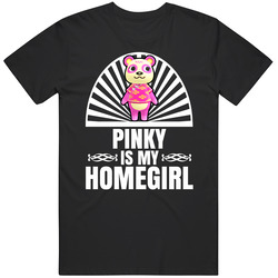 Pinky Is My Homegirl Animal Crossing New Horizons Character Video Game Fan Mens Soft Cotton Tee T Shirt