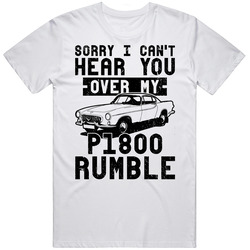 1961 Volvo P1800 Can't Hear You Over My Car Rumble Worn Look Mens Soft Cotton Tee T Shirt