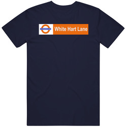 White Hart Lane Overground Station Tottenham Spurs Old Stadium Football Fan T Mens Soft Cotton Tee T Shirt