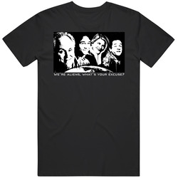 We're Aliens What's Your Excuse 3rd Rock From The Sun Retro Tv Show Mens Soft Cotton Tee T Shirt