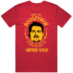 Boogeyman Checks For Andrew Wylie Kansas City Football Mens Soft Cotton Tee T Shirt