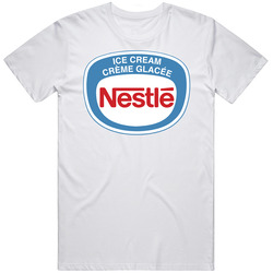 Nestle Ice Cream Logo Mens Soft Cotton Tee T Shirt