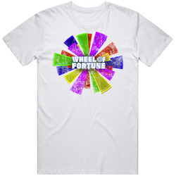 Wheel Of Fortune Tv Game Show Worn Look Mens Soft Cotton Tee T Shirt