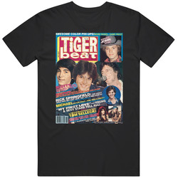 Tiger Beat Teen Magazine Cover Vintage June 1982 Issue Mens Soft Cotton Tee T Shirt