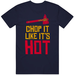 Chop It Like Its Hot Atlanta Baseball Fan Mens Soft Cotton Tee T Shirt