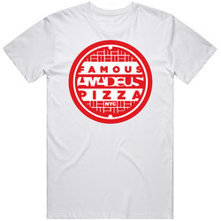 Famous Amadeus Pizza New York Italian Restaurant Food Lover Foodie Mens Soft Cotton Tee T Shirt