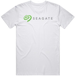 Seagate Technology Plc Nasdaq Company Logo Employee Fan Mens Soft Cotton Tee T Shirt