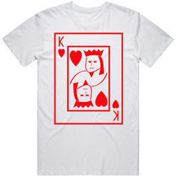 King Of Hearts Playing Card Funny Halloween Costume Mens Soft Cotton Tee T Shirt