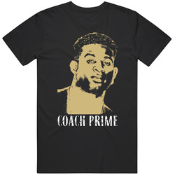 Deion Sanders Coach Prime Football Fan Mens Soft Cotton Tee T Shirt