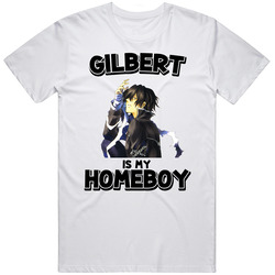 Gilbert Is My Homeboy Pandora Hearts Anime Character Mens Soft Cotton Tee T Shirt