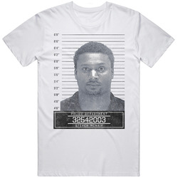 Steven Mcnair Famous Sports Star Mugshot Police Department Mens Soft Cotton Tee T Shirt