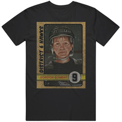 Gordon Bombay Vintage Retro Sports Trading Card Distressed Look Mens Soft Cotton Tee T Shirt