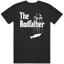 The Rodfather Avid Fishermans Godfather Parody Mens Soft Cotton Tee T Shirt