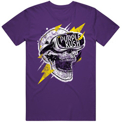 Purple Kush Cannabis Ganja Marijuana Strain Smoking Fan Worn Look Mens Soft Cotton Tee T Shirt