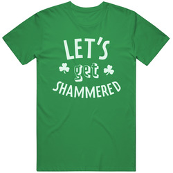 Let's Get Shammered Funny St Patrick's Mens Soft Cotton Tee T Shirt