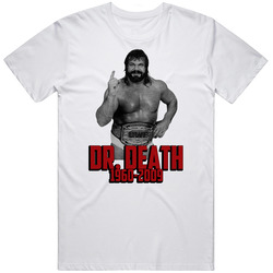 Dr Death Wrestler Memorial Fan Mens Soft Cotton Tee T Shirt