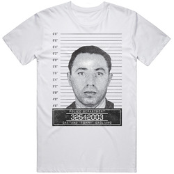 Gaetano Tommy Gagliano Mafia Mugshot Police Department Mens Soft Cotton Tee T Shirt