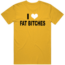 I Love Fat Bitches Cowboy Hat Man Morgantown Funny Mens Soft Cotton Tee T Shirt