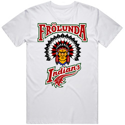 Frolunda Indians Sweden Hockey Mens Soft Cotton Tee T Shirt