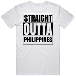 Straight Outta Philippines Nouns Words Compton Parody Mens Soft Cotton Tee T Shirt