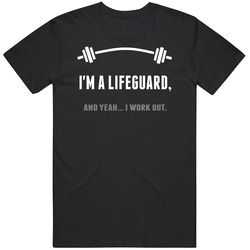 Lifeguard Funny Workout Personalized Mens Soft Cotton Tee T Shirt