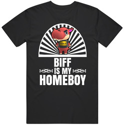 Biff Is My Homeboy Animal Crossing New Horizons Character Video Game Fan Mens Soft Cotton Tee T Shirt