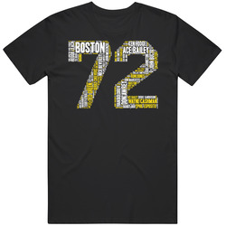 Boston Hockey 1972 Stanley Cup Champions Team Roster Retro Sports Fan Mens Soft Cotton Tee T Shirt