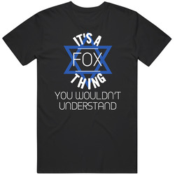 It's A Fox Thing You Wouldn't Understand Hebrew Jewish Name Mens Soft Cotton Tee T Shirt