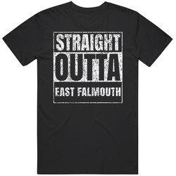 Straight Outta East Falmouth Distressed Look City Grunge Cool Mens Soft Cotton Tee T Shirt