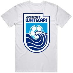 Vancouver Whitecaps North American Soccer League Nasl Retro Team Logo Mens Soft Cotton Tee T Shirt