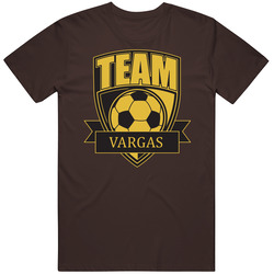 Team Vargas Last Name Soccer Mens Soft Cotton Tee T Shirt