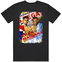 Khan Vs Maidana Boxing Fight Card Boxer Mens Soft Cotton Tee T Shirt