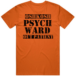 Oshkosh Wisconsin Psych Ward Funny Halloween City Costume Mens Soft Cotton Tee T Shirt