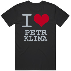 Petr Klima I Love Heart Basketball Hockey Baseball Football Mens Soft Cotton Tee T Shirt