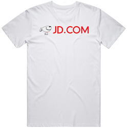 Jd Com Inc Nasdaq Company Logo Employee Fan Mens Soft Cotton Tee T Shirt