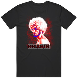 Khabib Nurmagomedov Smoke Fire Mens Soft Cotton Tee T Shirt