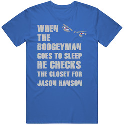 Jason Hanson Detroit Michigan Sports Boogeyman Mens Soft Cotton Tee T Shirt