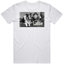 The Adventures Of Lassie 50s Tv Show Retro Mens Soft Cotton Tee T Shirt