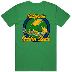 Golden Seals Retro Hockey Mens Soft Cotton Tee T Shirt