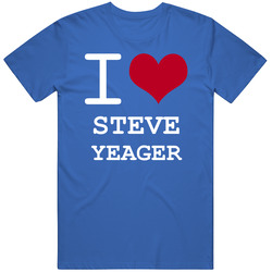 Steve Yeager California I Love Heart Basketball Hockey Baseball Football Mens Soft Cotton Tee T Shirt