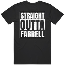 Straight Outta Farrell Pennsylvania City Compton Parody Grunge Mens Soft Cotton Tee T Shirt