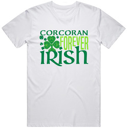 Corcoran Forever Irish Beer Funny St Patricks Day Pub Bar Party Drinking Mens Soft Cotton Tee T Shirt
